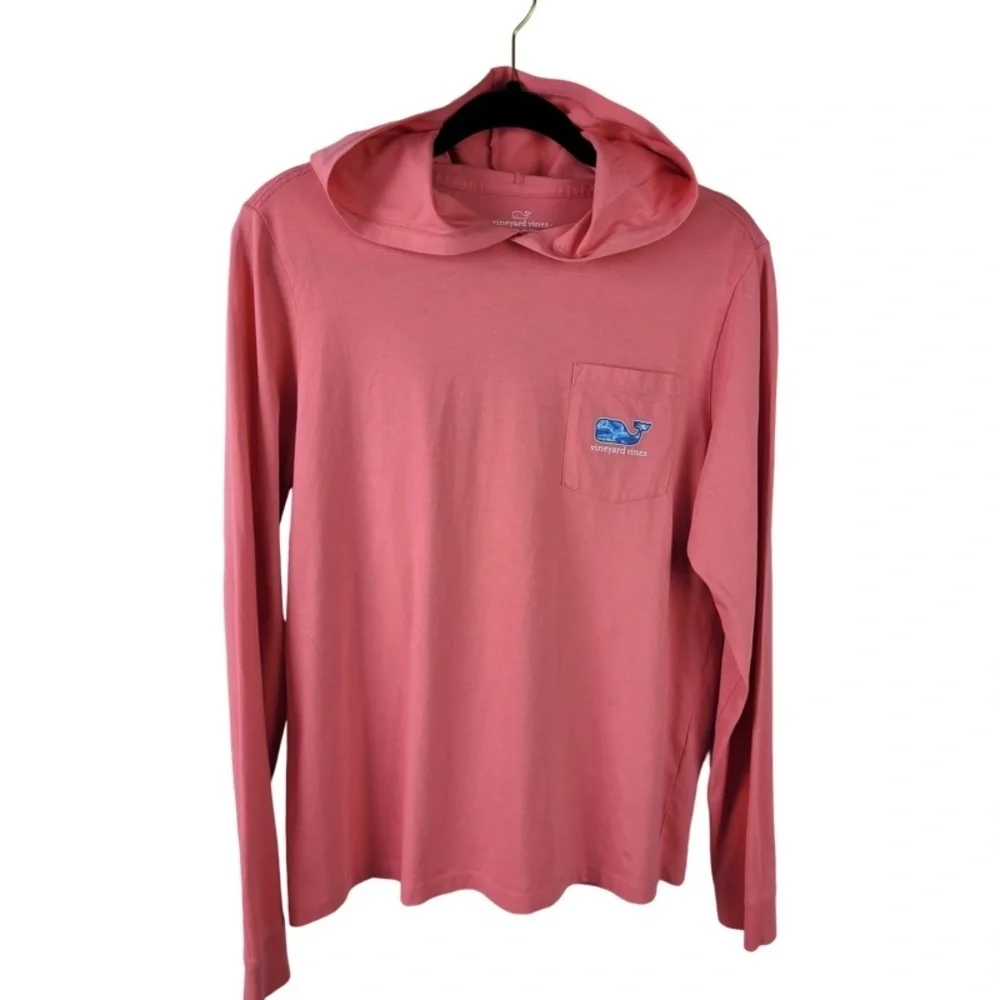 ✅ Vineyard Vines Hooded Long Sleeve 100% cotton junior shirt XL